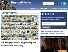 Tablet Screenshot of beyondchron.org